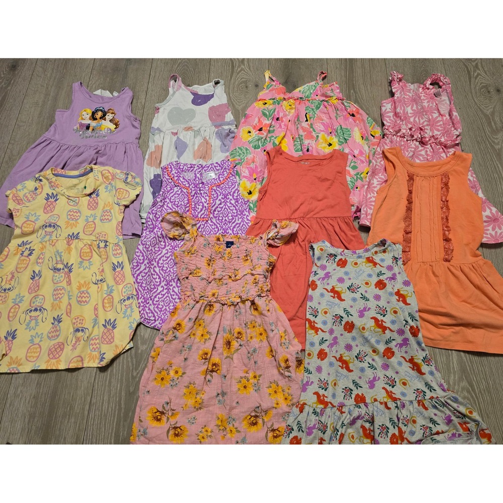 Girls Size 5/6 Dresses Lot Of 10